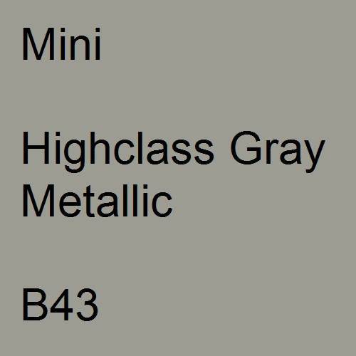 Mini, Highclass Gray Metallic, B43.